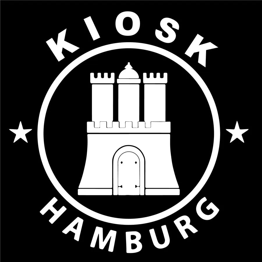 Logo Kiosk Hamburg mit Hamburger Tor im Kreis